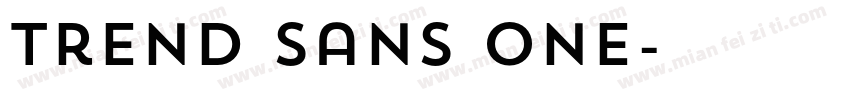 Trend Sans One字体转换